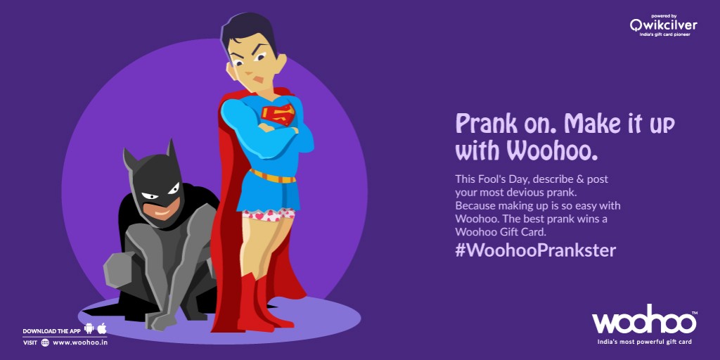 #WoohooPrankster, Woohoo, April Fool's Day