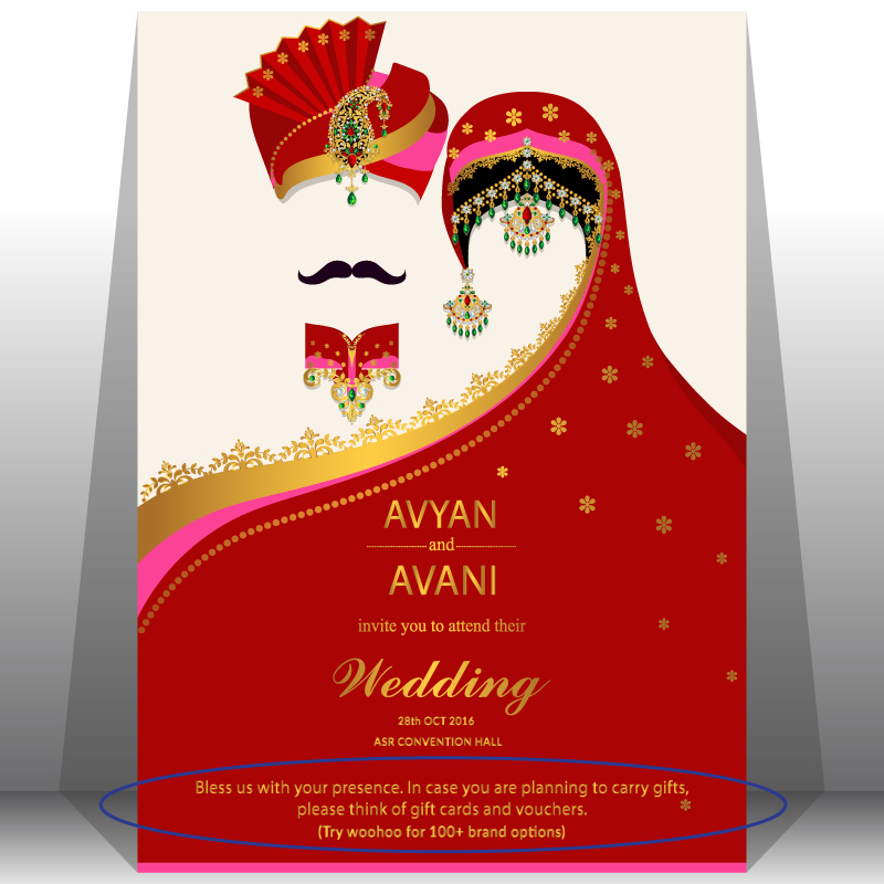 wedding gift card