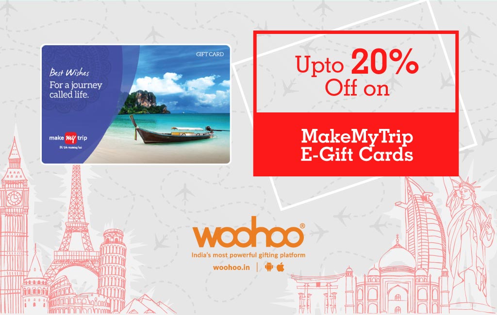 Discount on MakeMyTrip Gift Cards