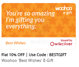 Woohoo Best Wishes Gift Card