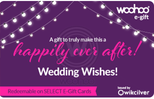 woohoo wedding gift card