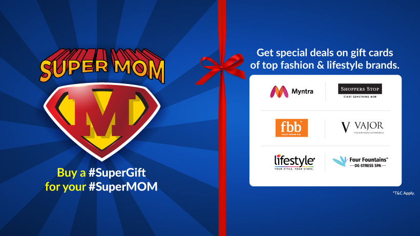 Mothers day offers on gift cards